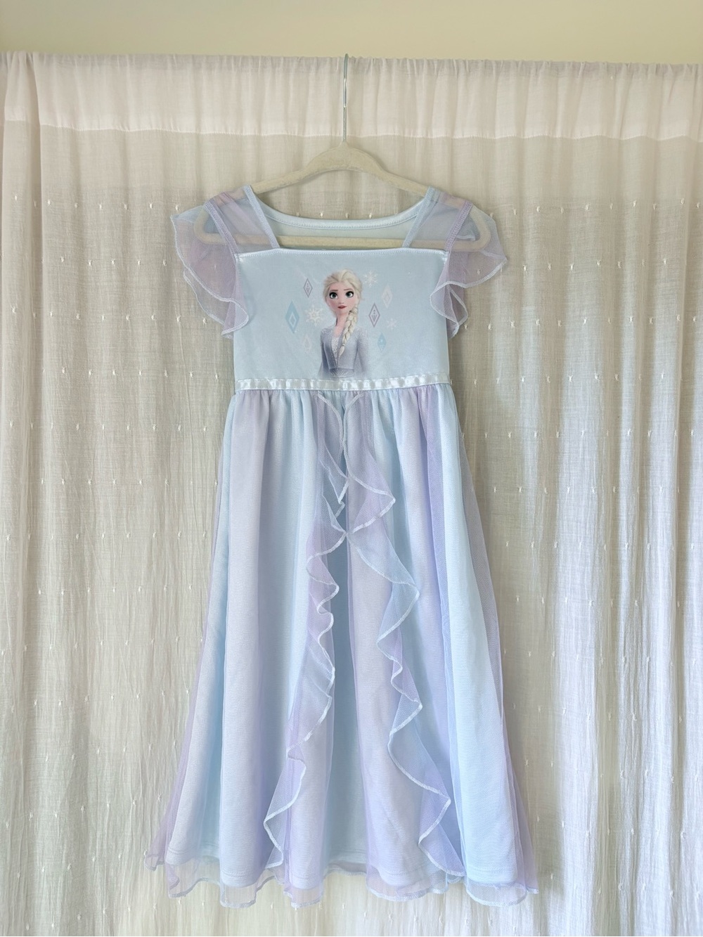 Disney Elsa Pastel Blue and Lavender Girls' Nightgown